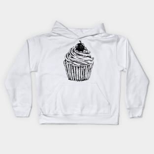 Cupcake Illustration Kids Hoodie